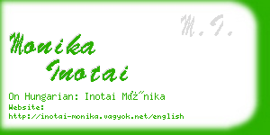 monika inotai business card